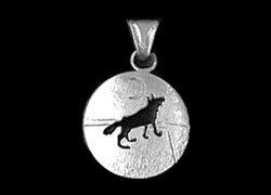 Wolf Song Shadow Pendant