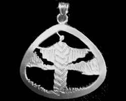 Prayer Woman Triangle Pendant