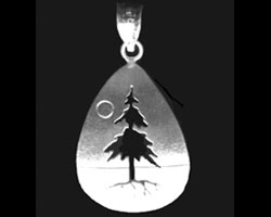 Tree Teardrop Pendant