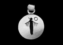 Prayer Woman Shadow pendant