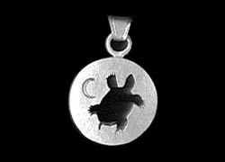 Turtle Moon Shadow Pendant