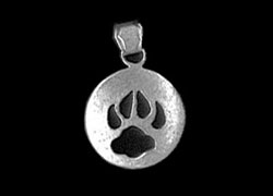 Wolf Paw Shadow Pendant